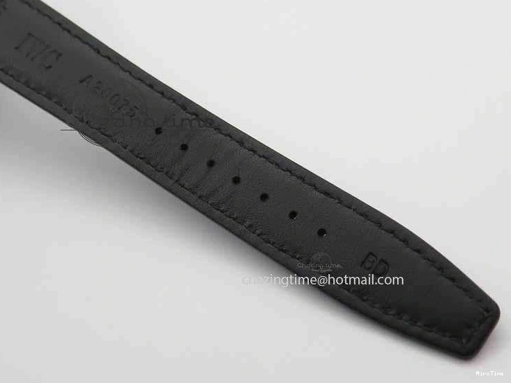 MIROTIME 0415 Portuguese IW3714 Diam ZF V2 1:1 Best Edition Black Dial On Black Leather Strap A79350 (Slim Movement) Lightweight 7245